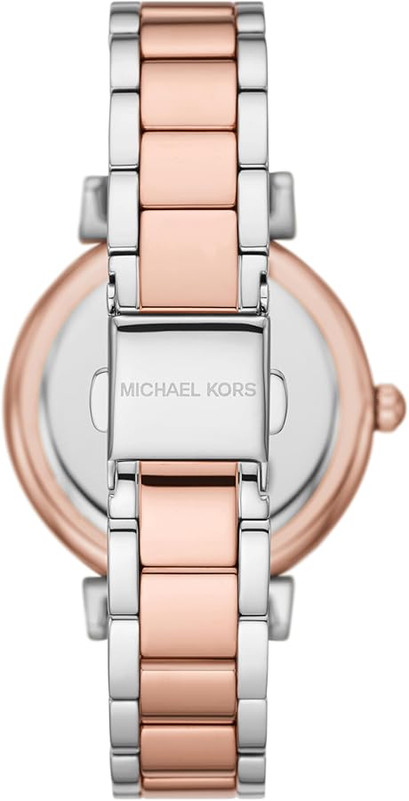 Amazon.com: Michael Kors Abbey Three-Hand Two-Tone Stainless Steel